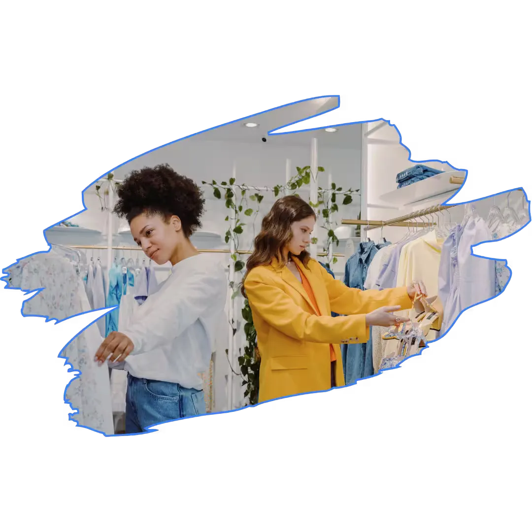 Clientes destraídas com produtos de concorrentes